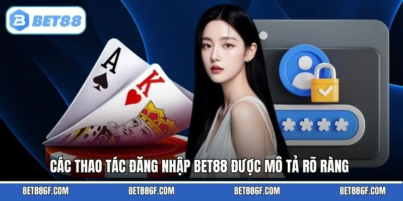 Các thao tác đăng nhập BET88 được mô tả rõ ràng